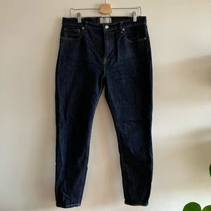 Everlane high rise skinny jeans dark wash 32